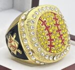 SOFTBALL PARTICIPATION RING --- GOLD BODY (Item #55-72)