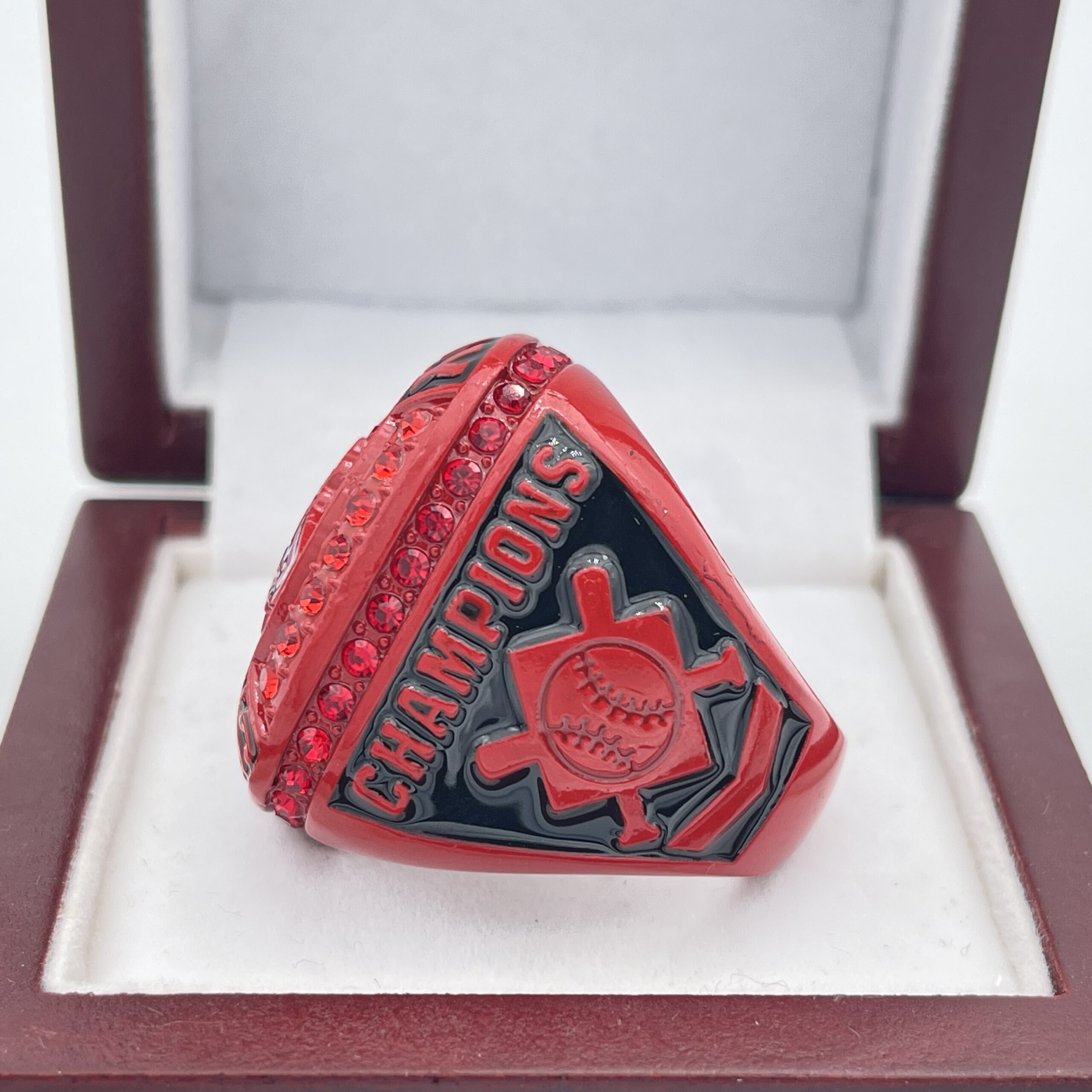 PONY CHAMPION RING — RED BODY (Item #40-24) – Discount Sports Rings