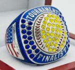 5 STAR SOFTBALL FINALIST RING --- BLUE BODY, BLUE STONES (Item #37-109)