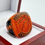 BASKETBALL CHAMPION RING --- ORANGE BODY, ORANGE STONES (Item #52-52)
