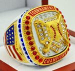 5 STAR HOME PLATE CHAMPION RING --- WHITE BODY, NATIONAL RING (Item #37-36)