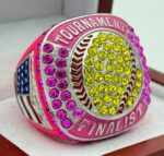 5 STAR SOFTBALL FINALIST RING --- NEON PINK BODY (Item #37-101)