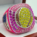 5 STAR SOFTBALL FINALIST RING --- NEON PINK BODY (Item #37-101)