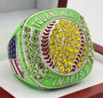 5 STAR SOFTBALL FINALIST RING --- NEON GREEN BODY (Item #37-133)