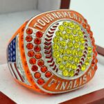 5 STAR SOFTBALL FINALIST RING --- NEON ORANGE BODY (Item #37-121)