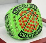 BASKETBALL CHAMPION RING --- NEON GREEN BODY (Item #52-32)