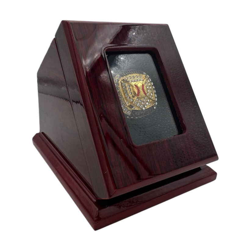 ring displayed in a ring box