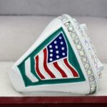 HOME PLATE CHAMPION RING --- WHITE BODY, GREEN PAINT (Item #50-124) - Image 4