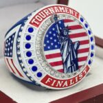 5 STAR LIBERTY FINALIST RING --- BLUE BODY, BLUE STONES (ITEM #43-45)