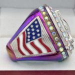 5 STAR HOME PLATE LEAGUE PARTICIPATION RING --- RAINBOW BODY, SILVER (Item #62-224) - Image 4