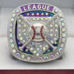 5 STAR HOME PLATE LEAGUE PARTICIPATION RING --- RAINBOW BODY, SILVER (Item #62-224) - Image 3
