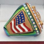 5 STAR HOME PLATE LEAGUE PARTICIPATION RING --- RAINBOW BODY, BRONZE (Item #62-221) - Image 4