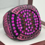 BLACK OUT SERIES BALL CHAMPION RING --- PINK PAINT (Item #61-04)