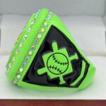 SOFTBALL PARTICIPATION RING --- NEON GREEN BODY (Item #55-65) - Image 2