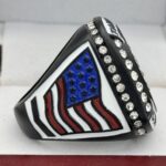 BLACK OUT SERIES BALL CHAMPION RING --- WHITE PAINT (Item #61-12) - Image 4