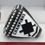 BLACK OUT SERIES BALL CHAMPION RING --- WHITE PAINT (Item #61-12) - Image 2