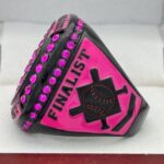 BLACK OUT SERIES BALL FINALIST RING --- PINK PAINT (Item #61-01) - Image 2