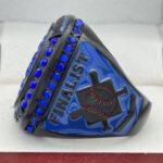BLACK OUT SERIES BALL FINALIST RING --- BLUE PAINT (Item #61-13) - Image 2