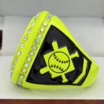 BALL PARTICIPATION RING --- NEON YELLOW BODY (Item #55-52) - Image 2