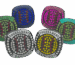 array of tournament champion rings
