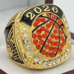 2026 BASKETBALL PARTICIPATION RING --- GOLD, WITH STONES (Item #54-64)