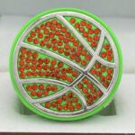 5 STAR BASKETBALL FINALIST RING --- NEON GREEN BODY (Item #52-121) - Image 3