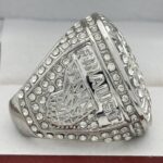 ICED OUT BASKETBALL FINALIST RING --- SILVER BODY, STONES ON BALL (Item #59-53) - Image 4
