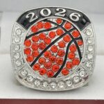 2026 BASKETBALL PARTICIPATION RING --- SILVER, WITH STONES (Item #54-61) - Image 3