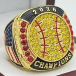 SOFTBALL 2026 CHAMPION RING --- GOLD BODY (Item #54-08)