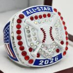 ALL-STAR 2026 HOME PLATE RING --- WHITE BODY, NATIONAL RING (Item #54-36)