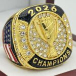 TROPHY 2026 CHAMPION RING --- GOLD BODY, CLEAR STONES (Item #54-17)