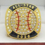 ALL-STAR 2026 BALL RING --- GOLD BODY, PRISMATIC STONE (Item #54-28) - Image 3