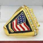 ALL-STAR 2026 HOME PLATE RING --- GOLD BODY, PRISMATIC STONES (Item #54-33) - Image 4