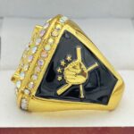 ALL-STAR 2026 HOME PLATE RING --- GOLD BODY, PRISMATIC STONES (Item #54-33) - Image 2
