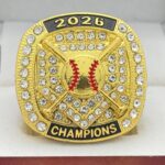 HOME PLATE 2026 CHAMPION RING --- GOLD BODY, CLEAR STONES (Item #54-12) - Image 3