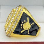 HOME PLATE 2026 CHAMPION RING --- GOLD BODY, CLEAR STONES (Item #54-12) - Image 2