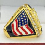 TROPHY 2026 CHAMPION RING --- GOLD BODY, CLEAR STONES (Item #54-17) - Image 4