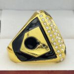 HOME RUN HITTER BATTER RING --- GOLD BODY, CLEAR STONES (Item #53-256) - Image 4