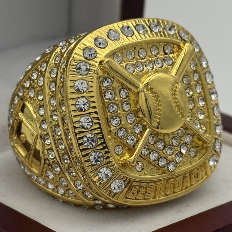 gold best coach ring with silver gems