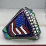 FLAG FOOTBALL CHAMPION RING --- RAINBOW BODY (Item #51-169) - Image 4