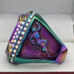 FLAG FOOTBALL CHAMPION RING --- RAINBOW BODY (Item #51-169) - Image 2