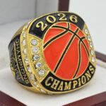 BASKETBALL 2026 CHAMPION  RING --- GOLD, PAINTED BALL (Item #54-48)
