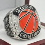 BASKETBALL 2026 CHAMPION  RING --- SILVER, PAINTED BALL (Item #54-45)