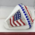 5 STAR 2026 HOME PLATE ALL-STAR RING --- WHITE BODY, SILVER (Item #54-25) - Image 4