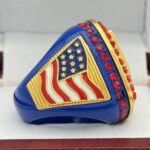 5 STAR USAS LEAGUE CHAMPION RING --- BLUE BODY, RED STONES (Item #39-35) - Image 4