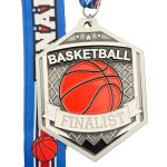 BASKETBALL FINALIST MEDAL --- SILVER (Item #64-145)