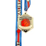 BASKETBALL FINALIST MEDAL --- SILVER (Item #64-145) - Image 2