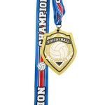 VOLLEYBALL CHAMPION MEDAL --- GOLD (Item #64-136) - Image 2