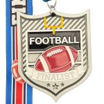 FOOTBALL FINALIST MEDAL --- SILVER (ITEM #64-129)