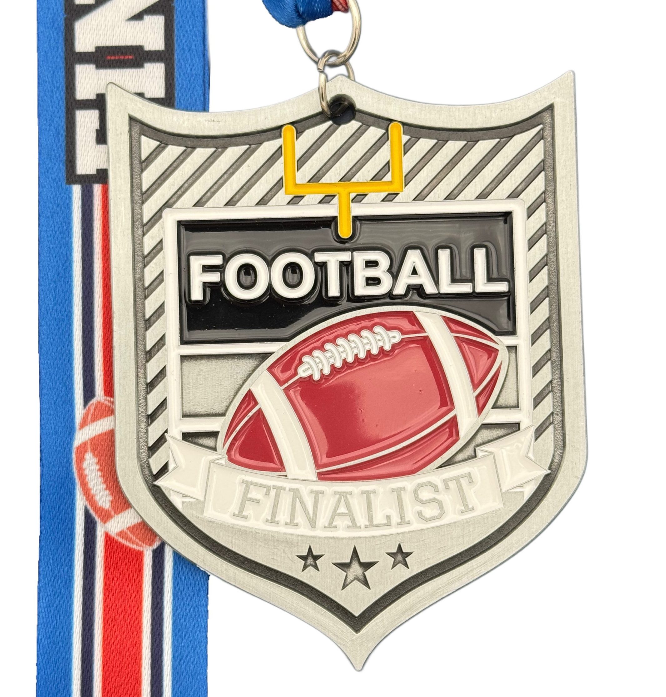8452088F-D86A-4008-B265-CC8D6BBBD6C3 FOOTBALL FINALIST MEDAL --- SILVER (ITEM #64-129) - Image 1